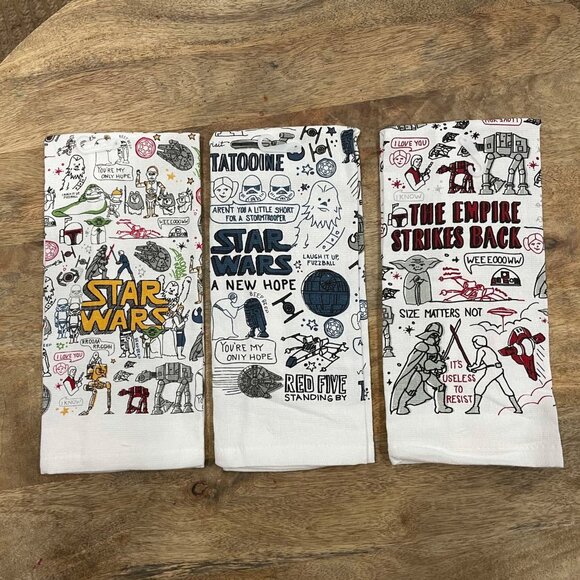 NEW 3 Pk Star Wars Kitchen Towels - Picture 5 of 5